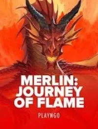 merlin journey of flame slot logo